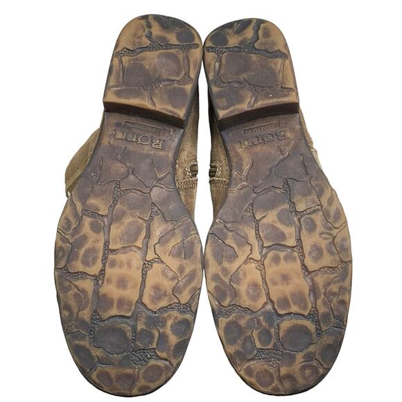 Born Women's Ouvea Brown Leather Braided Ankle Boots Size US 9 - Picture 9 of 11